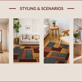 Ultra Soft Area Rug, Non Slip, Stain Resistant, Washable Area Rugs for Living Room, Bedroom, Multi-Colored Contemporary Entryway Non-Slip Rug(Beige)