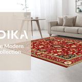 Chic Modern Abstract Floral(Red)