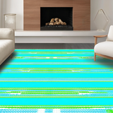 Dynamic Teal and Coral Fusion(Blue)