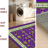 Whimsical Purple and Gold Medallion(Purple)