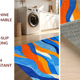 Chic Contemporary Abstract Design(Blue)