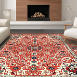 Eclectic Retro Floral Harmony(Red)