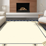 Minimalist Navy Blue Symmetry(Beige)