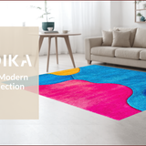 Ultra Soft Area Rug, Non Slip, Stain Resistant, Washable Area Rugs for Living Room, Bedroom, Modern Artistic Meditation Space Soft Plush Rug(Blue)