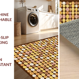 Ultra Soft Area Rug, Non Slip, Stain Resistant, Washable Area Rugs for Living Room, Bedroom, Fun Earth Toned Abstract Style(Brown)