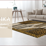 Ultra Soft Area Rug, Non Slip, Stain Resistant, Washable Area Rugs for Living Room, Bedroom, Modern Rustic Fawn Print Statement(Beige)