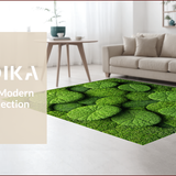 Ultra Soft Area Rug, Non Slip, Stain Resistant, Washable Area Rugs for Living Room, Bedroom, 3D Moss Playroom Pet-Friendly Ultra Soft Floor Mat(Green)