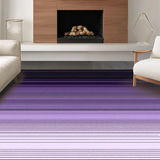 Ultra Soft Area Rug, Non Slip, Stain Resistant, Washable Area Rugs for Living Room, Bedroom, Vibrant Dual-Tone Linear Design(Purple)
