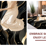 Opulent Modernist Geometric Arrangement(Black)