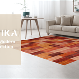 Ultra Soft Area Rug, Non Slip, Stain Resistant, Washable Area Rugs for Living Room, Bedroom, Elegant Distressed Colorful Pattern(Brown)