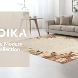 Ultra Soft Area Rug, Non Slip, Stain Resistant, Washable Area Rugs for Living Room, Bedroom, Rustic Neutral Textured Weave(Beige)