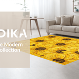 Lively Cozy Floral Tapestry(Yellow)