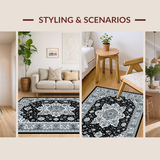 Elegant Vintage Medallion Motif(Black)