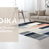 Ultra Soft Area Rug, Non Slip, Stain Resistant, Washable Area Rugs for Living Room, Bedroom, Modern Charcoal and Pearl Striped Rug(Gray)