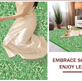 Ultra Soft Area Rug, Non Slip, Stain Resistant, Washable Area Rugs for Living Room, Bedroom, Vintage Farmhouse Washable(Green)