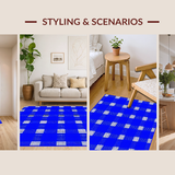 Cozy Rustic Plaid Visual Appeal(Blue)
