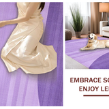 Ultra Soft Area Rug, Non Slip, Stain Resistant, Washable Area Rugs for Living Room, Bedroom, Elegant Shaggy Contemporary Look(Purple)
