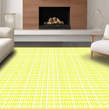 Ultra Soft Area Rug, Non Slip, Stain Resistant, Washable Area Rugs for Living Room, Bedroom, Trendy Coastal Lattice Inspiration(Yellow)