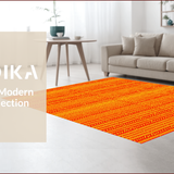 Ultra Soft Area Rug, Non Slip, Stain Resistant, Washable Area Rugs for Living Room, Bedroom, Exotic Spiritual Non-Slip Yoga Rug(Orange)