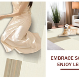 Minimalist Beige Chenille Style(Beige)