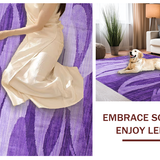Ultra Soft Area Rug, Non Slip, Stain Resistant, Washable Area Rugs for Living Room, Bedroom, Elegant High-Pile Ombre Effect(Purple)