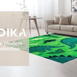 Bright Multi Color Jurassic Playground(Green)