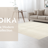 Ultra Soft Area Rug, Non Slip, Stain Resistant, Washable Area Rugs for Living Room, Bedroom, Sophisticated Minimalist Textured Layer(Beige)