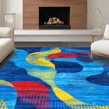 Eclectic Artistic Color Splash(Blue)