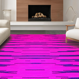 Ultra Soft Area Rug, Non Slip, Stain Resistant, Washable Area Rugs for Living Room, Bedroom, Funky Colorful Animal Motif(Pink)