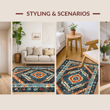 Rustic Abstract Geometric Design(Blue)