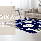 Charming Vintage Feline Artwork(Blue)