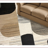 Ultra Soft Area Rug, Non Slip, Stain Resistant, Washable Area Rugs for Living Room, Bedroom, Rustic Earthy Animal Motif(Beige)