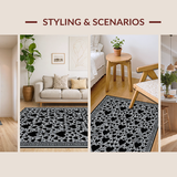 Playful Whimsical Shag Design(Black)