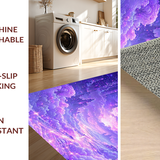 Ultra Soft Area Rug, Non Slip, Stain Resistant, Washable Area Rugs for Living Room, Bedroom, Vibrant Dreamy Mythical Creature Design(Purple)