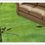 Elegant Nature Inspired Shaggy Mat(Green)
