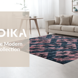 Ultra Soft Area Rug, Non Slip, Stain Resistant, Washable Area Rugs for Living Room, Bedroom, Chic Machine-Washable Decorative Accent With Captivating Design(Blue)