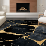 Artistic Fluid Marble Motif(Black)