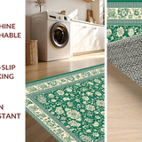 Vibrant Multicolor Paisley Elegance(Green)