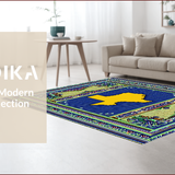Ultra Soft Area Rug, Non Slip, Stain Resistant, Washable Area Rugs for Living Room, Bedroom, Texas State Multi-Color Entryway Accent Rug(Blue)