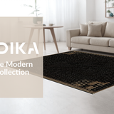 Ultra Soft Area Rug, Non Slip, Stain Resistant, Washable Area Rugs for Living Room, Bedroom, Artistic Wild Animal Impression(Black)