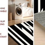 Trendy Geometric Monochrome Arrangement(Black)