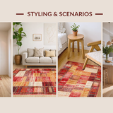 Artistic Trellis in Bold Hues(Red)