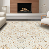 Cozy Vintage Inspired Geometric Textures(Beige)