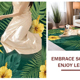 Contemporary Leafy Patterned Accent(Green)