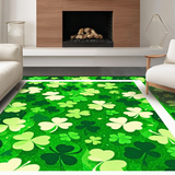 Ultra Soft Area Rug, Non Slip, Stain Resistant, Washable Area Rugs for Living Room, Bedroom, Rustic Polka Dot Green Patterns(Green)