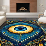 Cultural Geometric Eye Motif(Blue)
