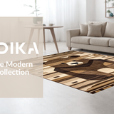 Ultra Soft Area Rug, Non Slip, Stain Resistant, Washable Area Rugs for Living Room, Bedroom, Contemporary Cozy Faux Fur Style(Brown)