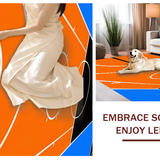 Ultra Soft Area Rug, Non Slip, Stain Resistant, Washable Area Rugs for Living Room, Bedroom, Youthful Urban Sport Theme(Orange)