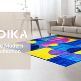 Modern Tiled Color Fusion(Blue)