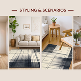 Contemporary White Patterned Surface(Beige)